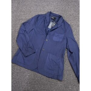 New Rhone Blazer Men's 42 Blue Commuter Nano Projects Unstructured Fleece Wool